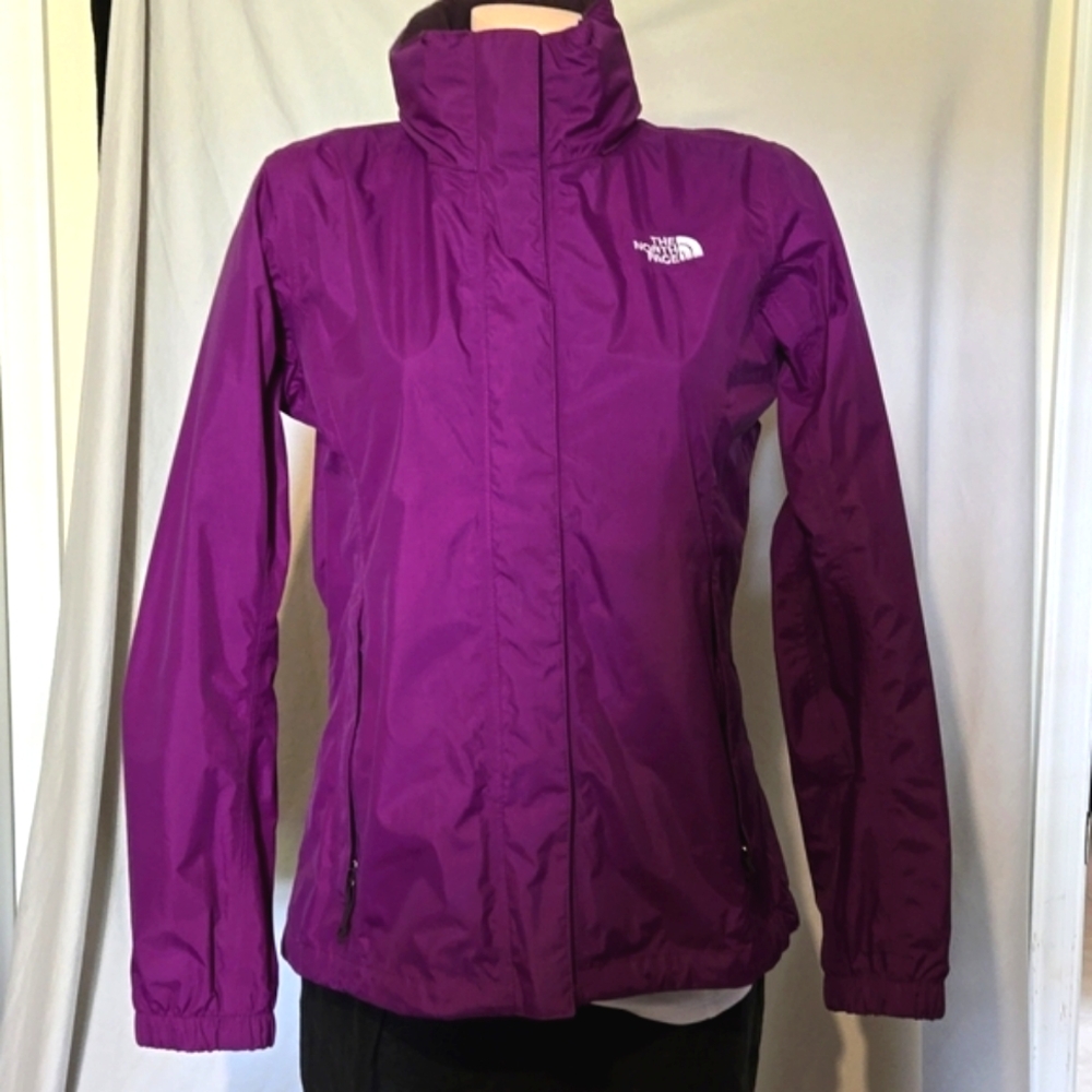 The North Face purple fitted hooded jacket